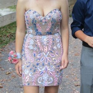 Two piece homecoming dress